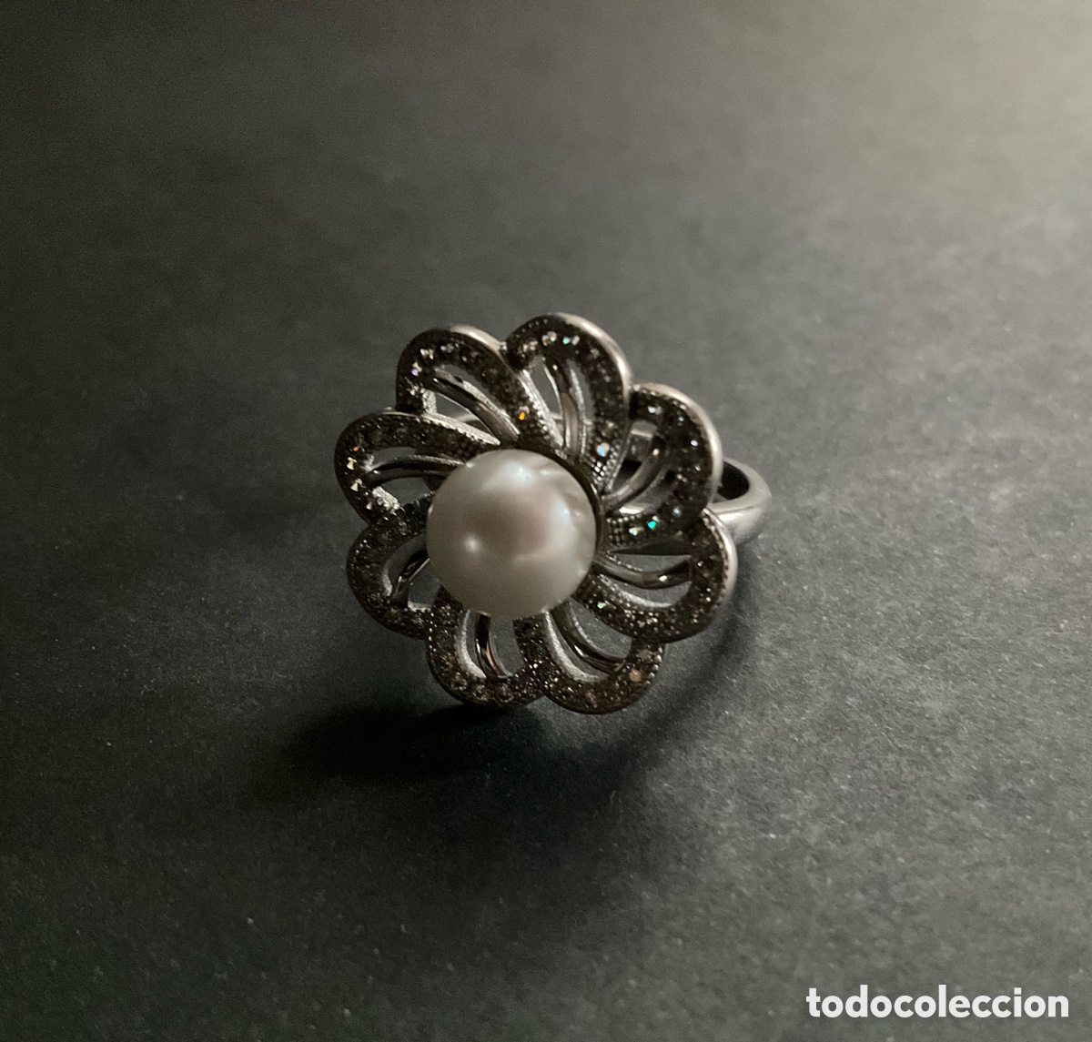 Joyeria: Anillo de plata 925 con una perla, - Foto 3