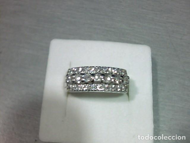 Joyeria: anillo oro blanco 18 kts con diamantes - Foto 8