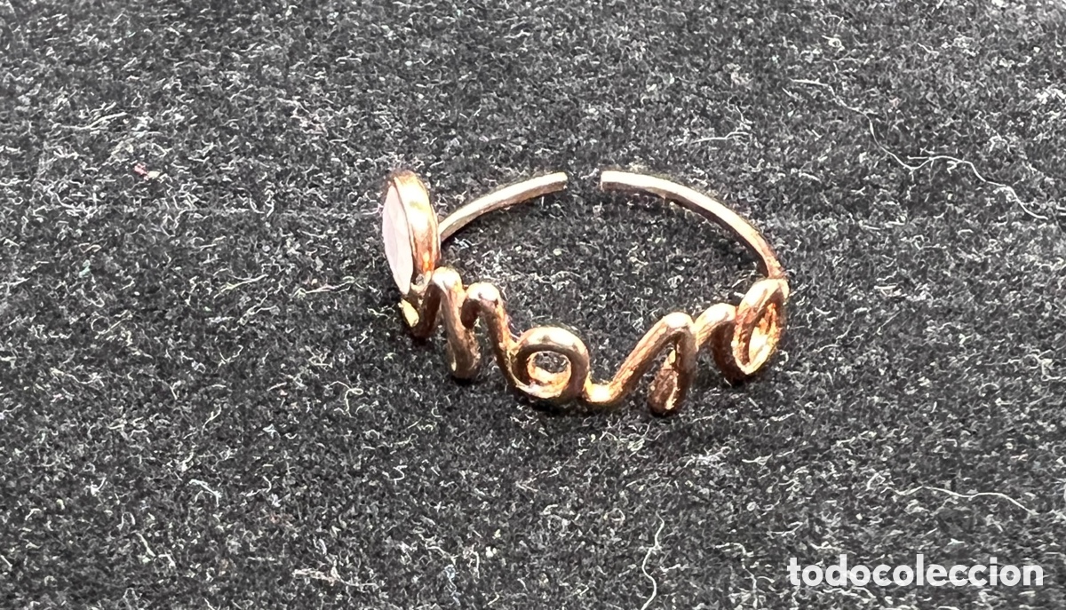 Joyeria: Anillo vermeil &ldquo; mam&aacute;&rdquo; ajustable - Foto 1
