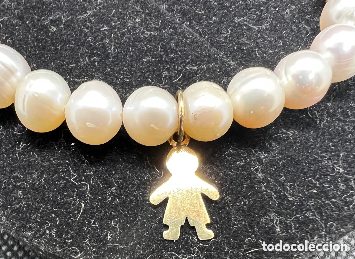 Joyeria: Pulsera de perlas con ni&ntilde;o el&aacute;stica - Foto 2