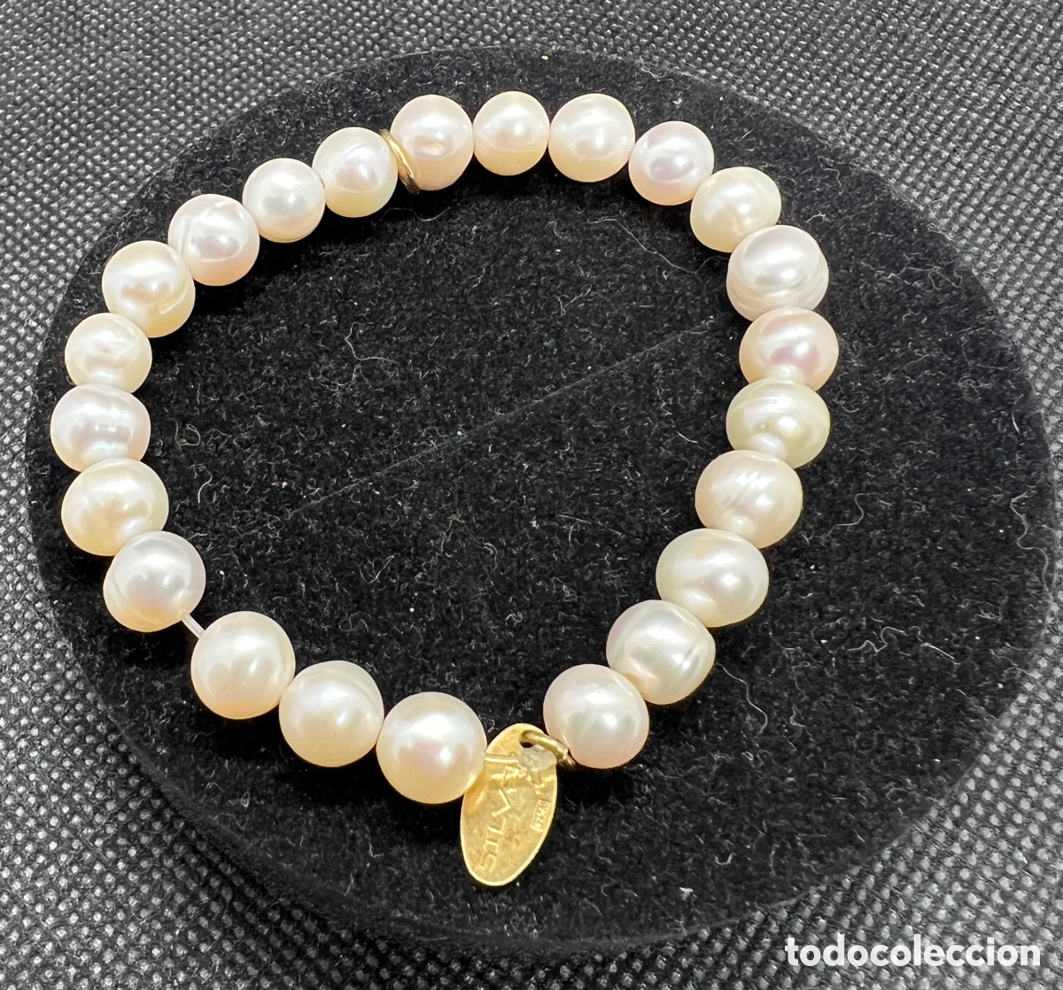 Joyeria: Pulsera de perlas el&aacute;stica - Foto 1