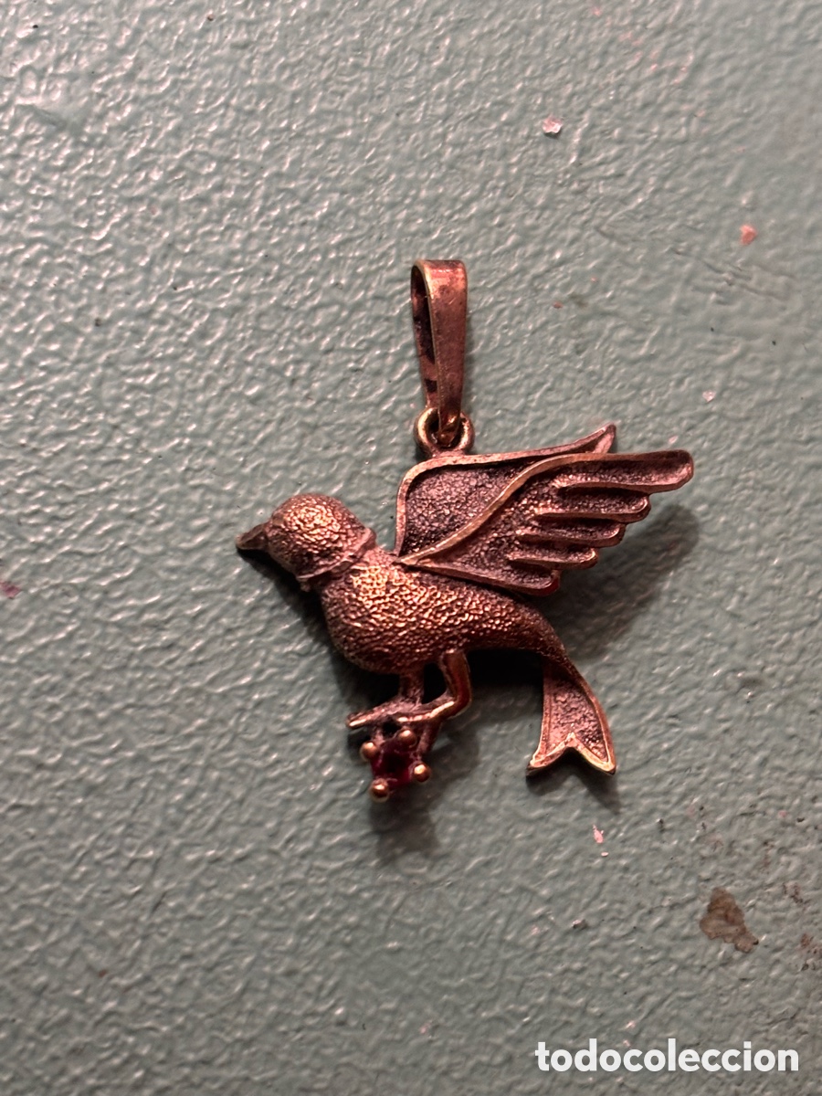 Joyeria: COLGANTE EN ORO PLATA Y GRANATE - Foto 1