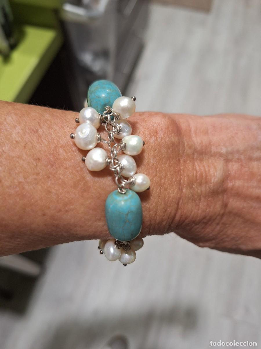 Joyeria: PULSERA PLATA PERLAS, TURQUESAS - Foto 1