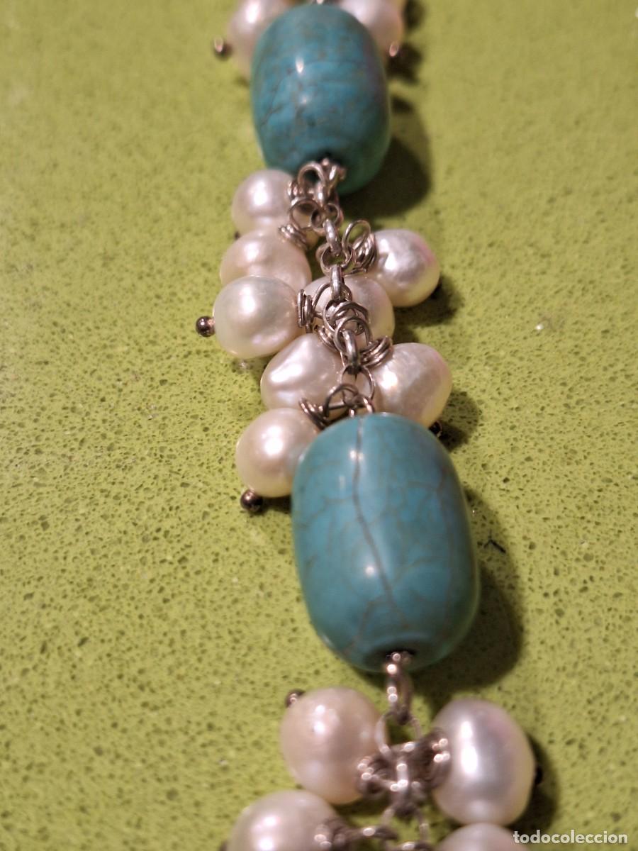 Joyeria: PULSERA PLATA PERLAS, TURQUESAS - Foto 3