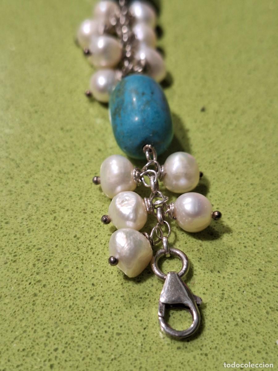 Joyeria: PULSERA PLATA PERLAS, TURQUESAS - Foto 4
