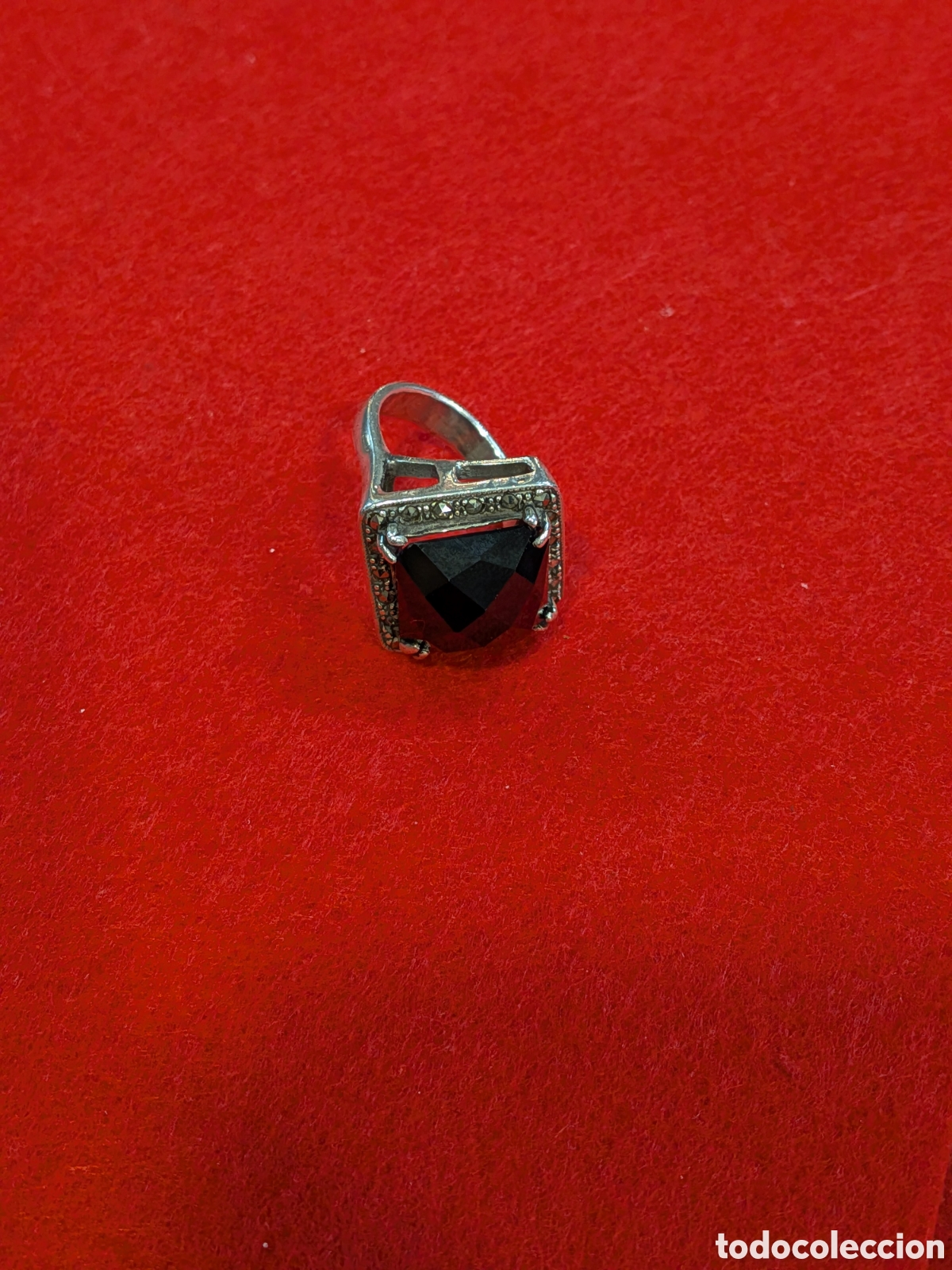 Joyeria: Anillo en plata y piedra onix o similar. 925. REF-4709.ca4 - Foto 1