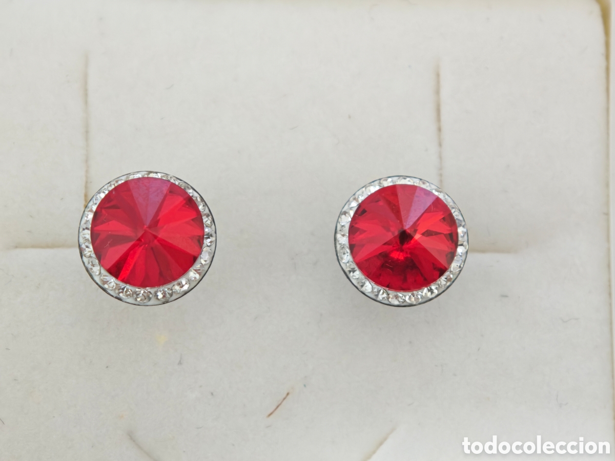 Joyeria: pendientes de plata de ley y piedras de colores - Foto 2