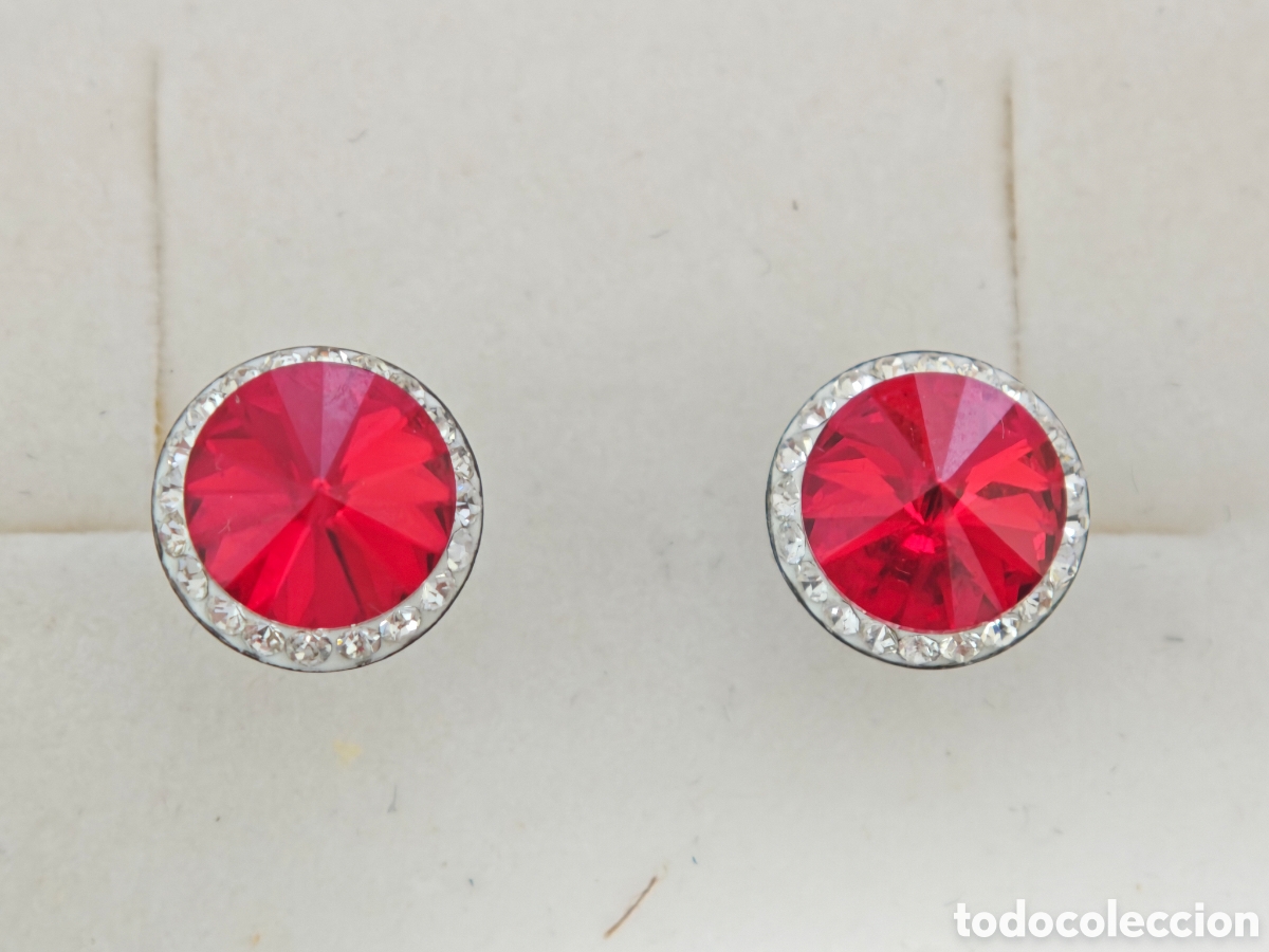 Joyeria: pendientes de plata de ley y piedras de colores - Foto 3