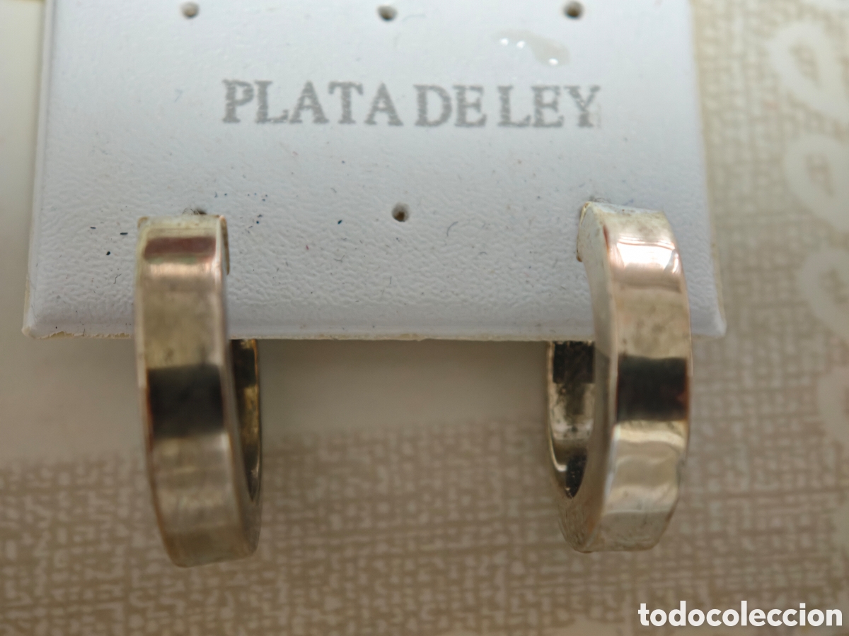 Joyeria: pendientes en plata dorada nuevos estrenar - Foto 2