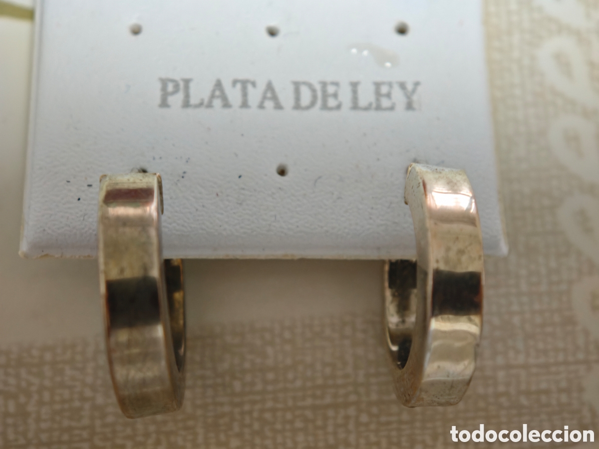 Joyeria: pendientes en plata dorada nuevos estrenar - Foto 3