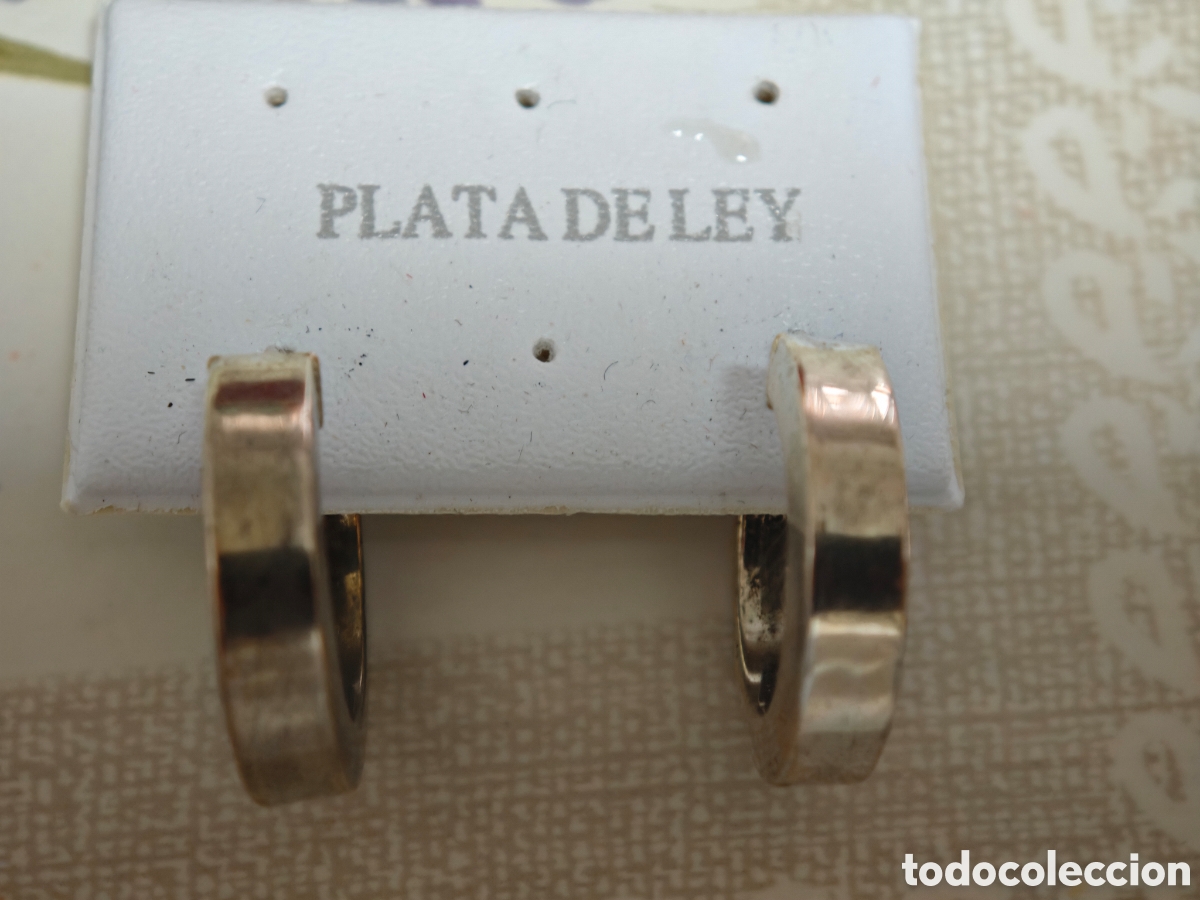 Joyeria: pendientes en plata dorada nuevos estrenar - Foto 1