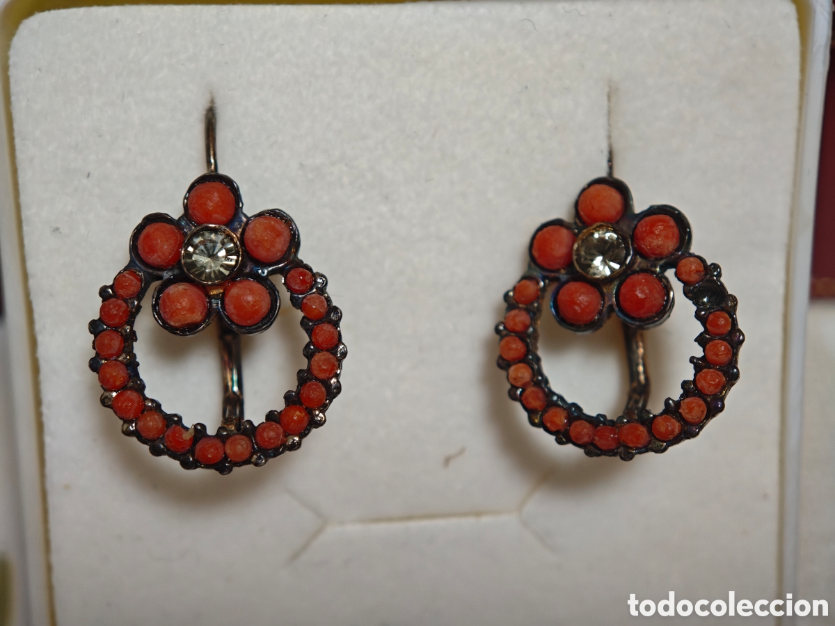 Joyeria: pendientes en plata rojiza y corales - Foto 2