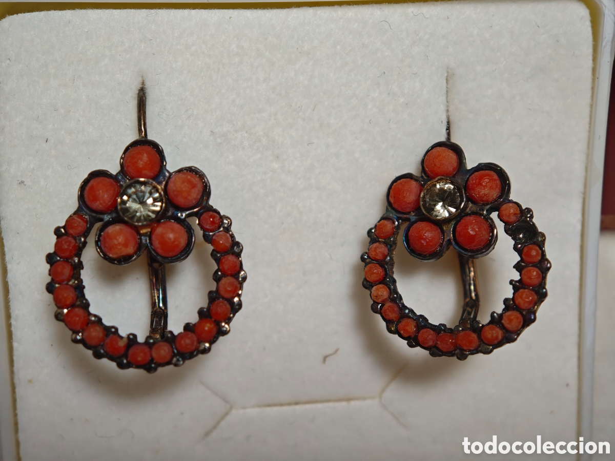 Joyeria: pendientes en plata rojiza y corales - Foto 3