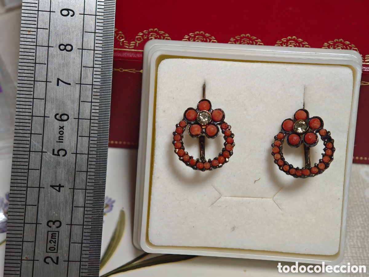 Joyeria: pendientes en plata rojiza y corales - Foto 5