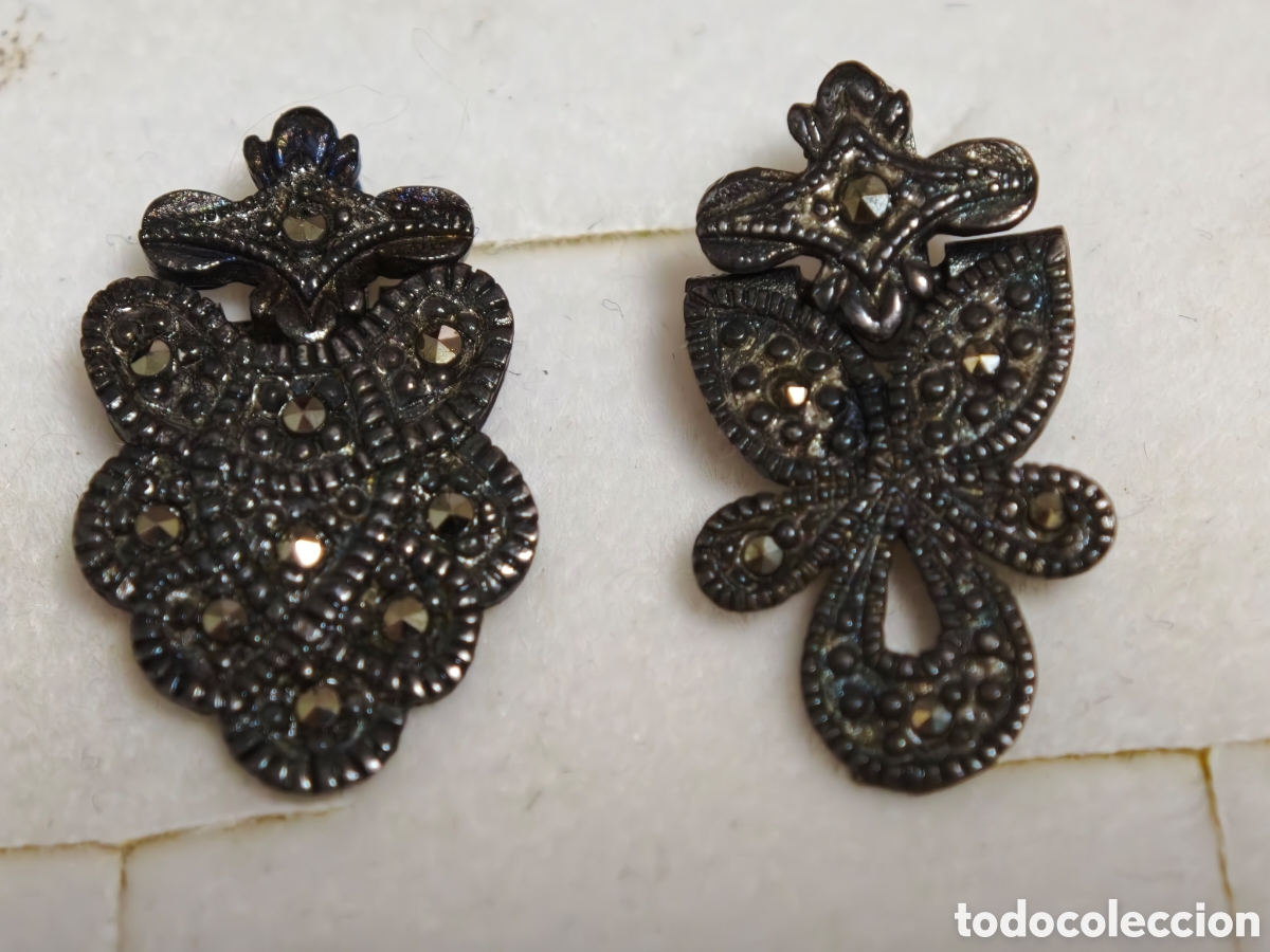 Joyeria: bonitos pendientes en plata de ley con marcasitas - Foto 3