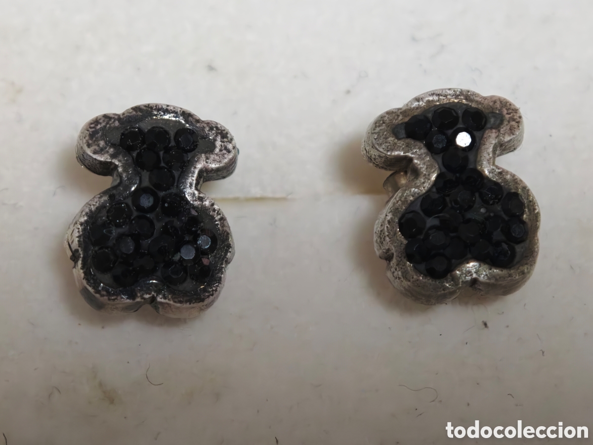 Joyeria: bonitos pendientes en plata de ley con piedras On&iacute;s osos - Foto 1