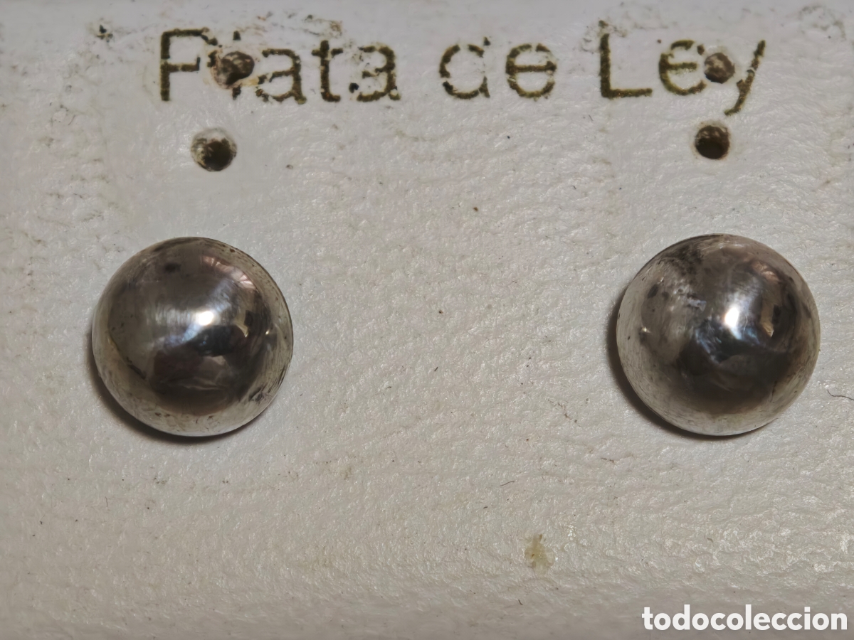 Joyeria: pendientes en plata de ley en forma redonda - Foto 2