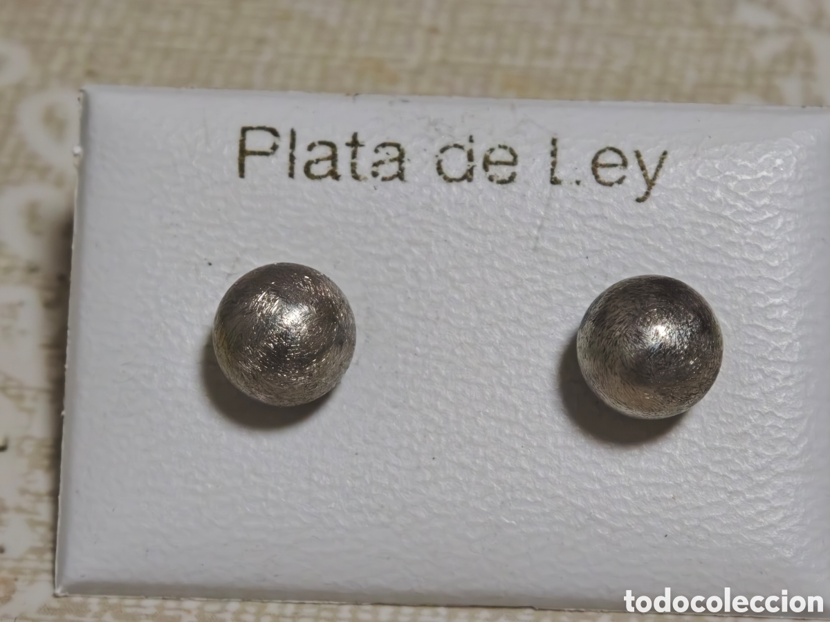 Joyeria: bonitos pendientes en plata de ley en forma de bola - Foto 2