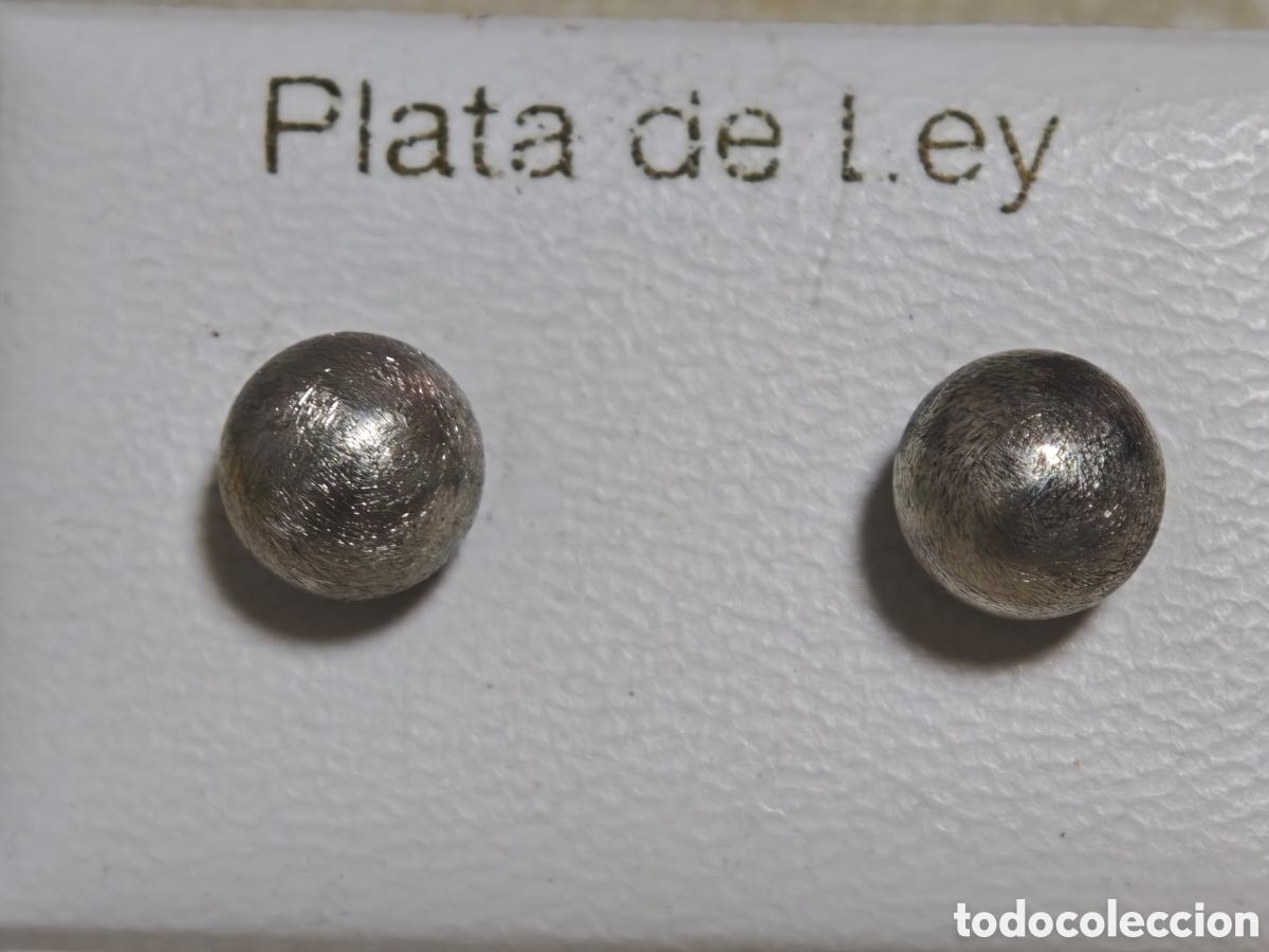 Joyeria: bonitos pendientes en plata de ley en forma de bola - Foto 1