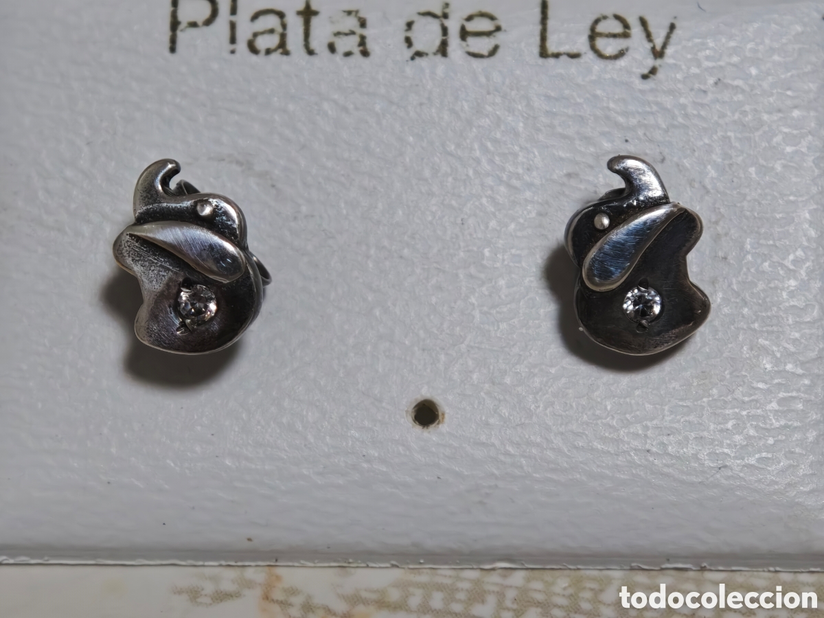 Joyeria: bonitos pendientes en plata de ley con circonita - Foto 3
