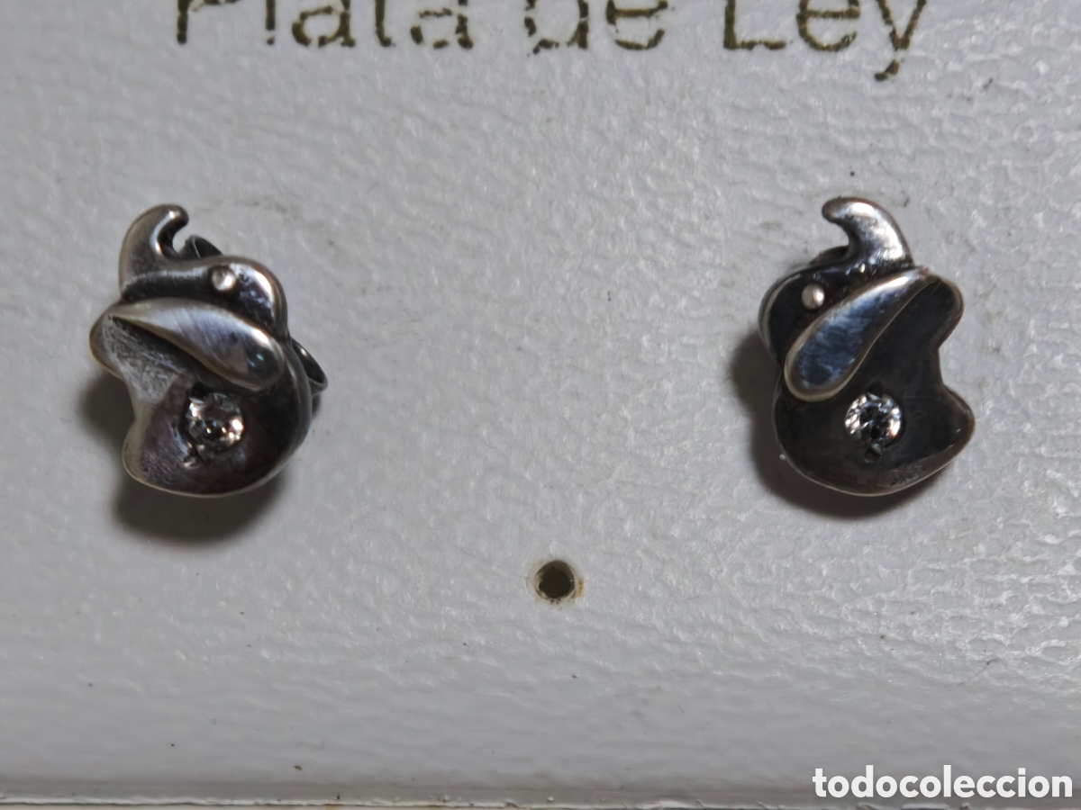 Joyeria: bonitos pendientes en plata de ley con circonita - Foto 4