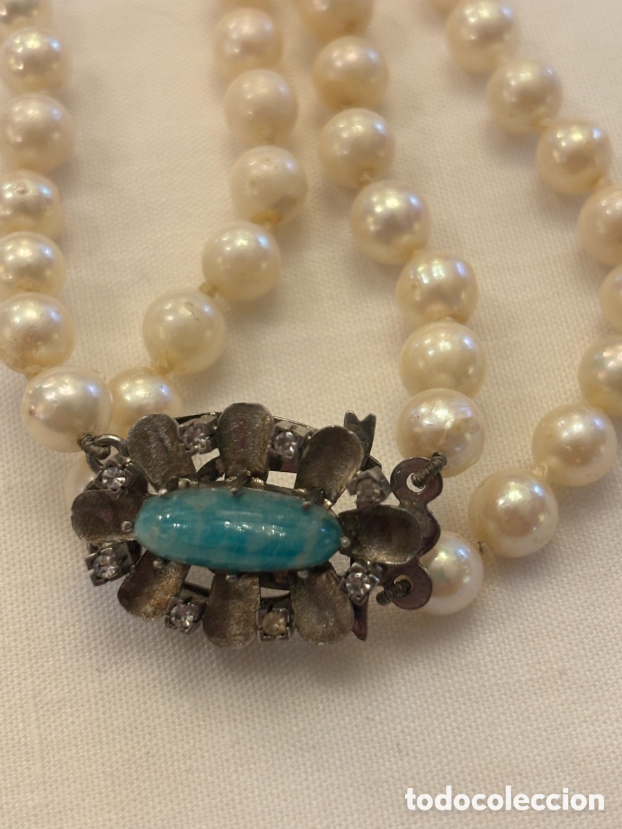 Joyeria: Collar de perlas Acoya con broche de oro blanco 18K - Foto 2