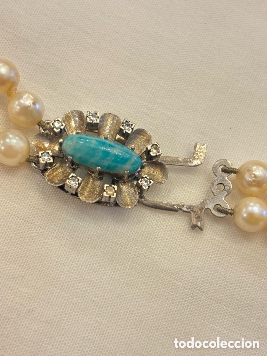 Joyeria: Collar de perlas Acoya con broche de oro blanco 18K - Foto 3
