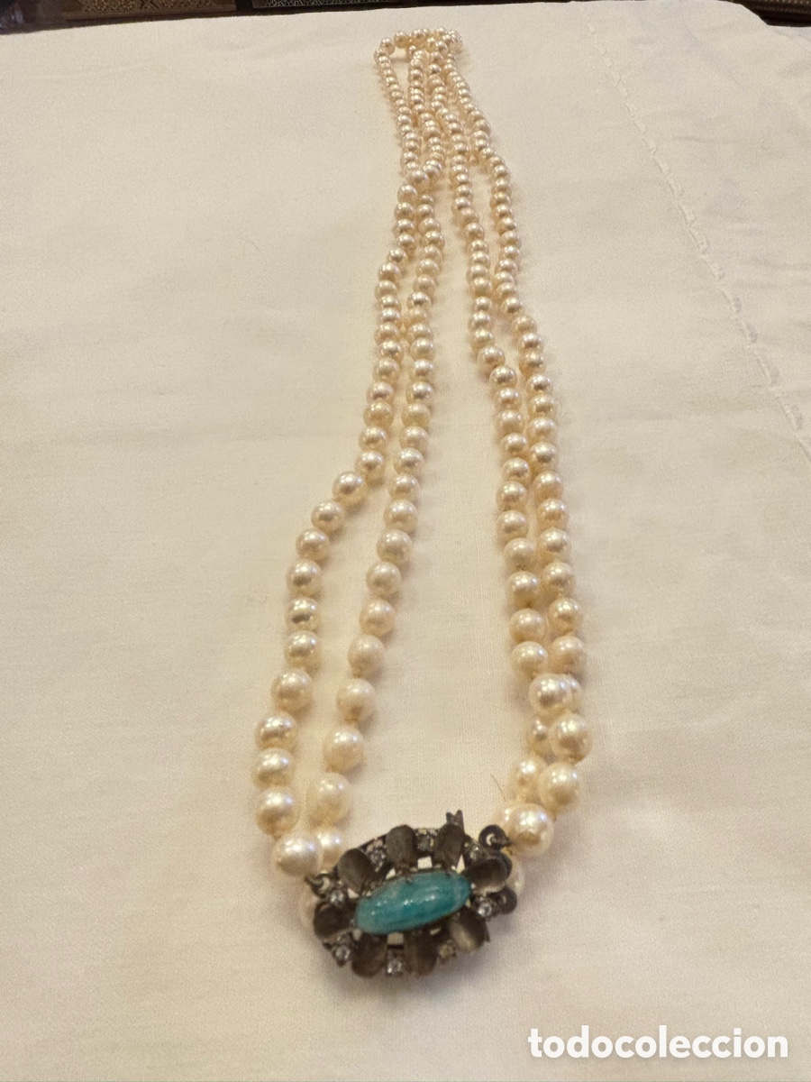 Joyeria: Collar de perlas Acoya con broche de oro blanco 18K - Foto 1