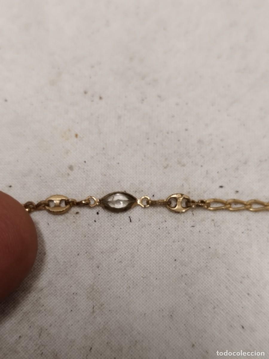 Joyeria: Antigua cadena, collar con pedrer&iacute;a a identificar. - Foto 6