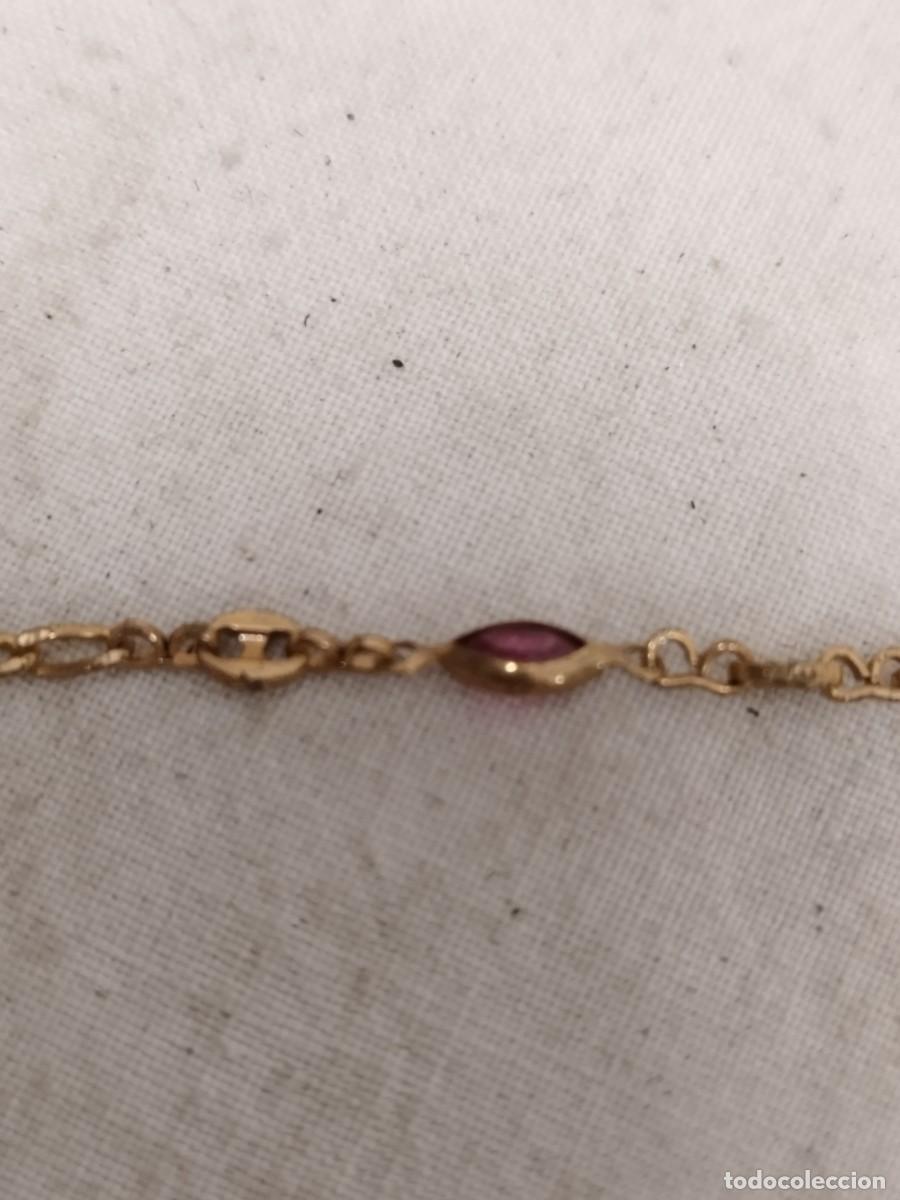 Joyeria: Antigua cadena, collar con pedrer&iacute;a a identificar. - Foto 7