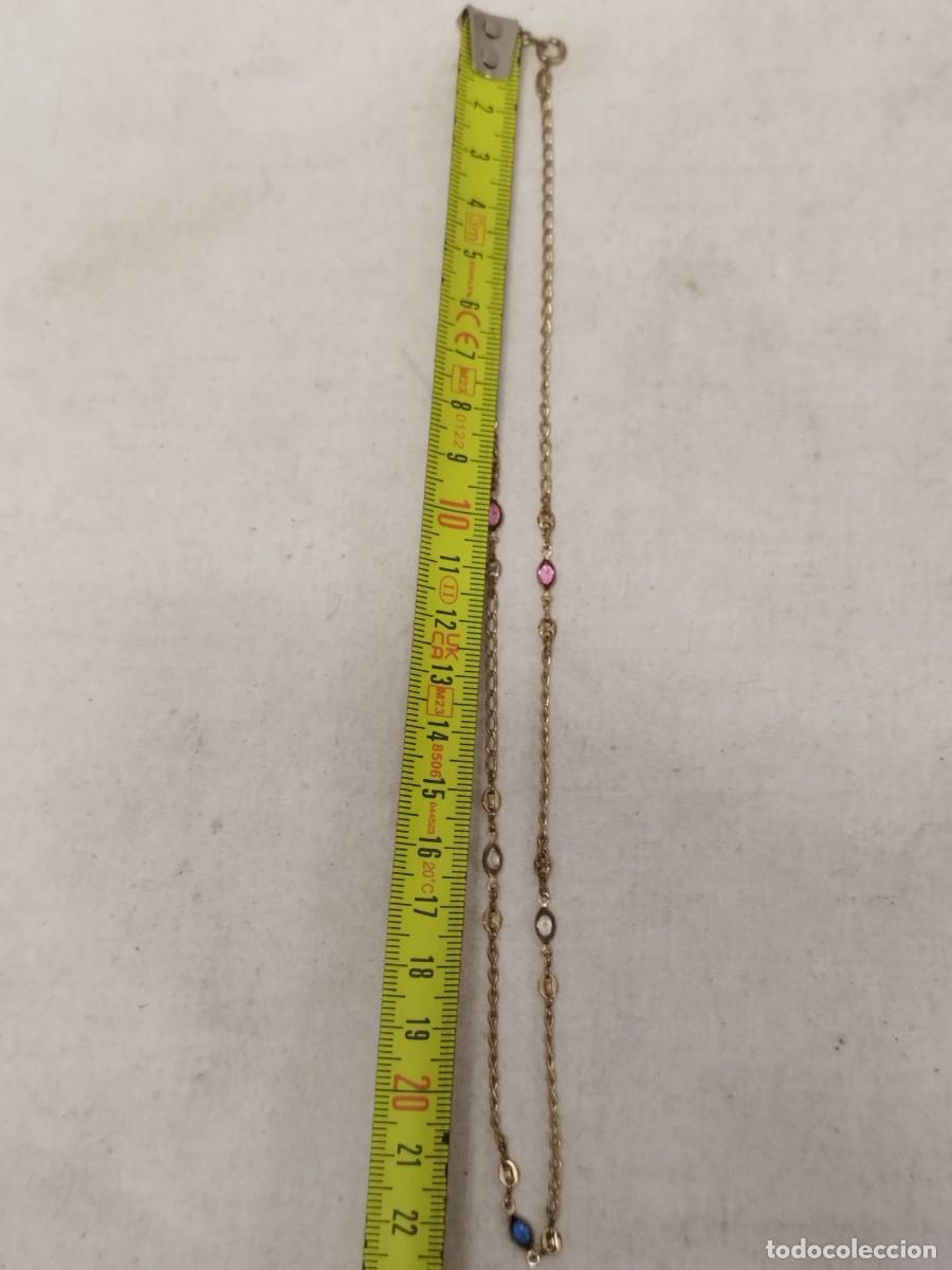 Joyeria: Antigua cadena, collar con pedrer&iacute;a a identificar. - Foto 10