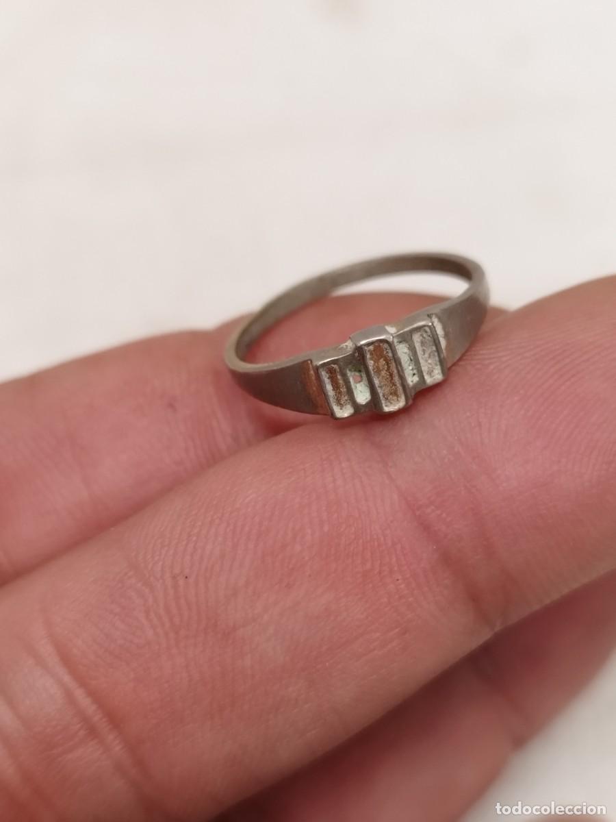 Joyeria: Antiguo anillo con marcaje a identificar. - Foto 2
