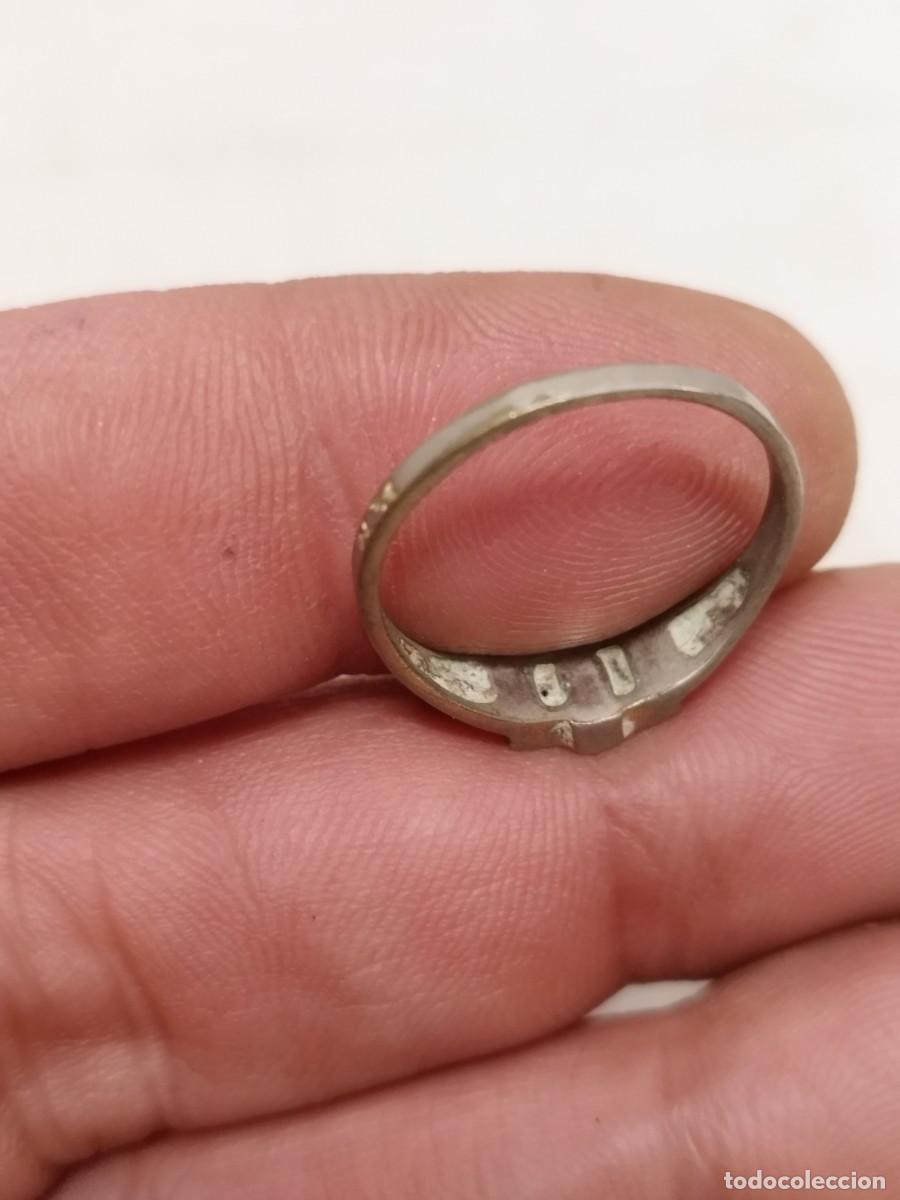 Joyeria: Antiguo anillo con marcaje a identificar. - Foto 4
