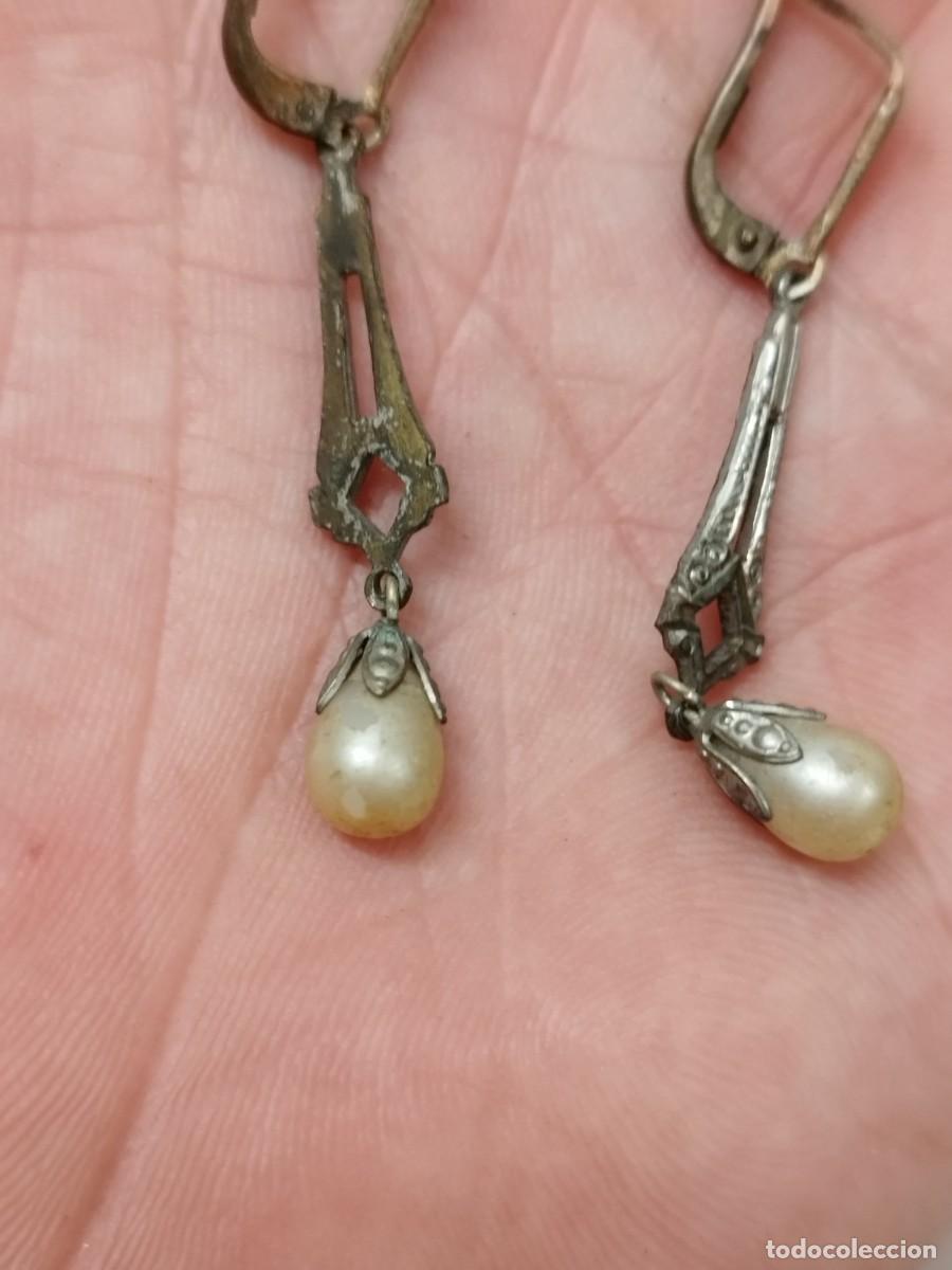 Joyeria: Antigua pareja o par de pendientes. - Foto 2