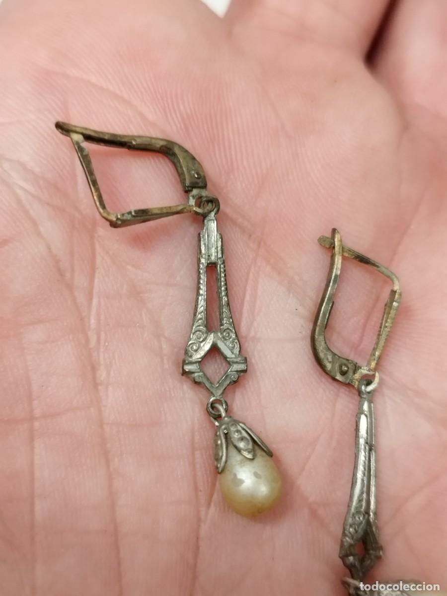 Joyeria: Antigua pareja o par de pendientes. - Foto 4