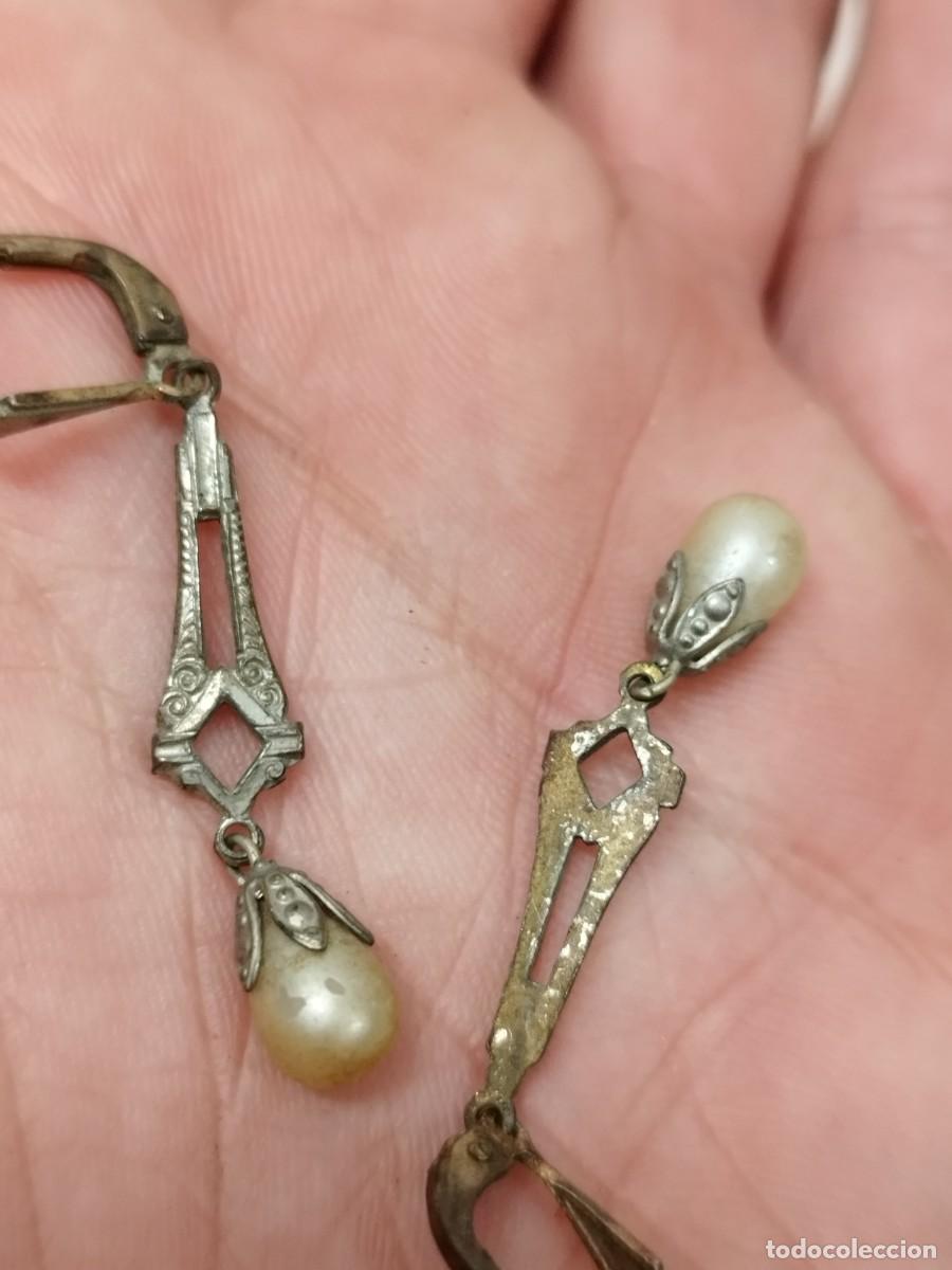 Joyeria: Antigua pareja o par de pendientes. - Foto 5