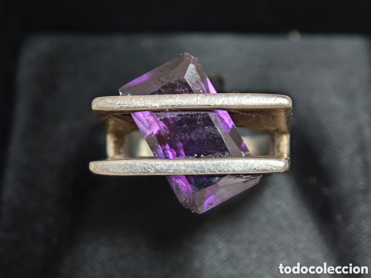 Joyeria: anillo en plata de ley con amatista - Foto 3