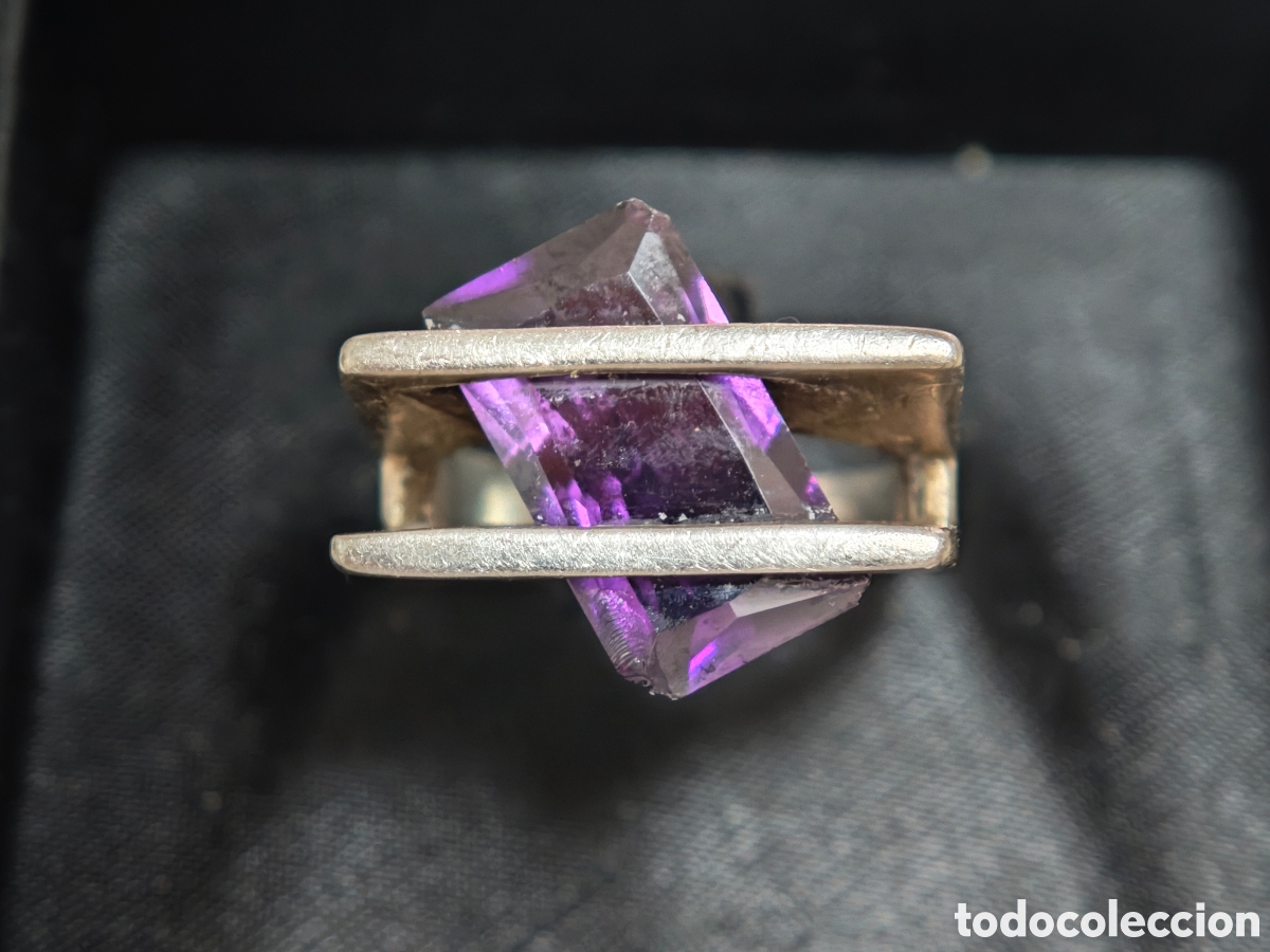 Joyeria: anillo en plata de ley con amatista - Foto 4
