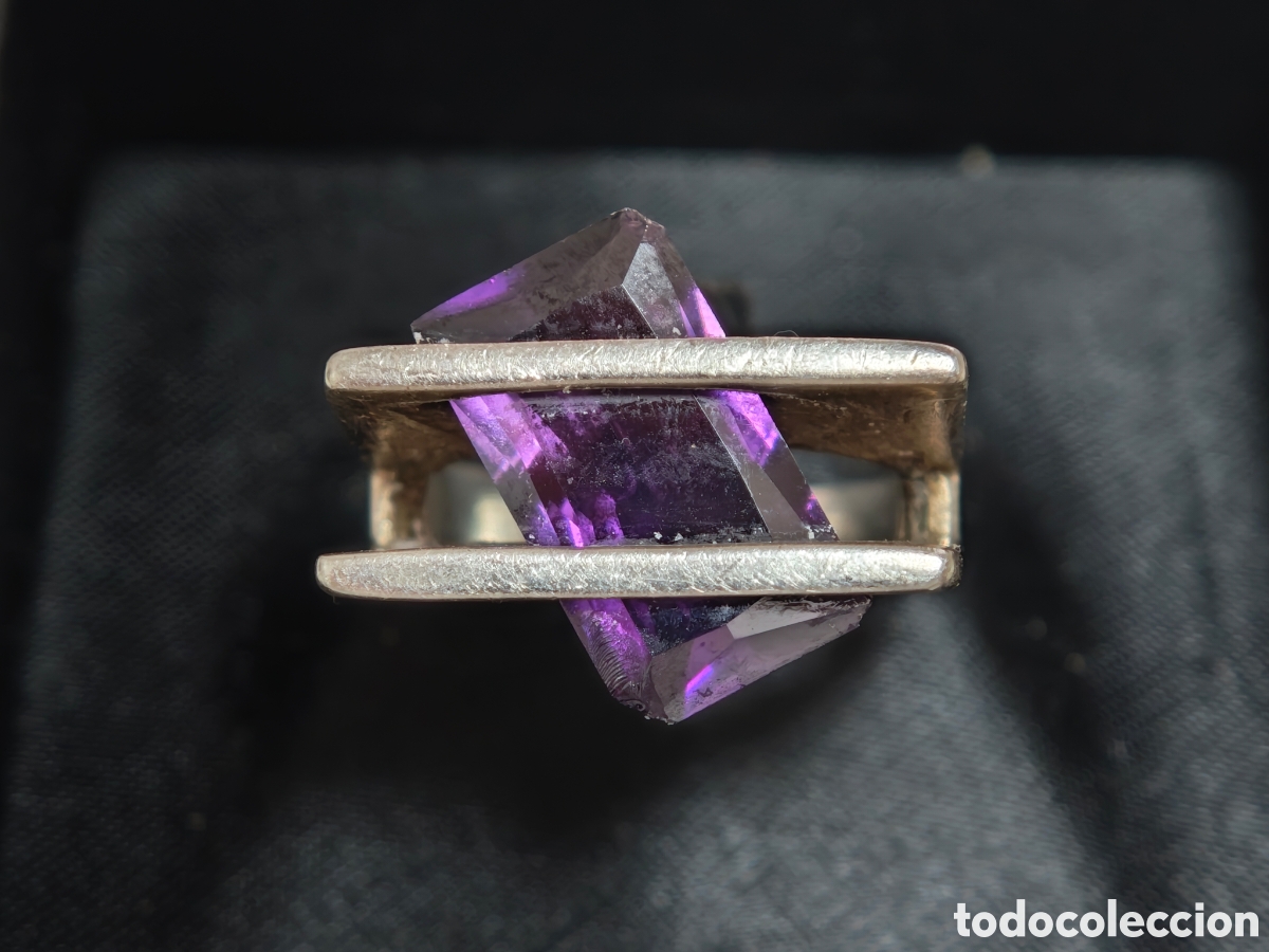 Joyeria: anillo en plata de ley con amatista - Foto 6