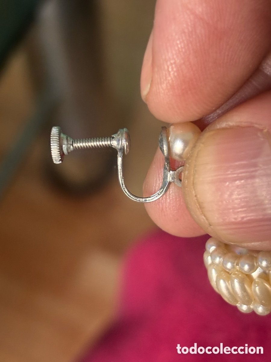 Joyeria: PENDIENTES PRINCIPIOS SIGLO XX DE PERLAS - Foto 2
