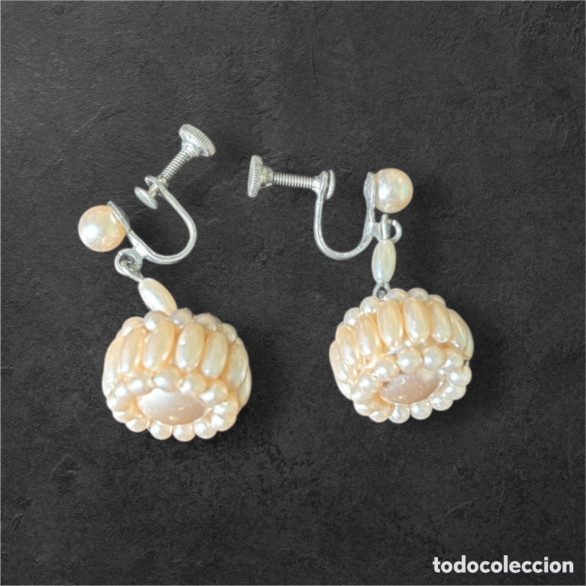 Joyeria: PENDIENTES PRINCIPIOS SIGLO XX DE PERLAS - Foto 1