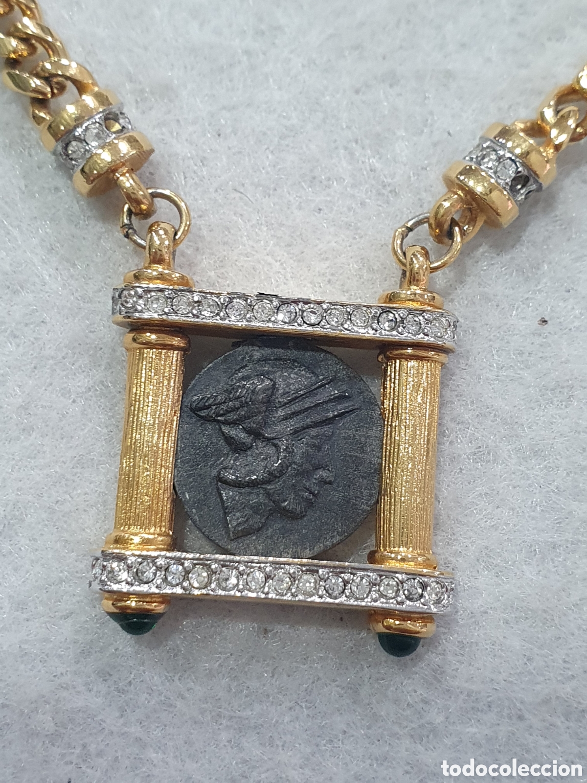 Joyeria: Gargantilla dorada con moneda. (L67) - Foto 2