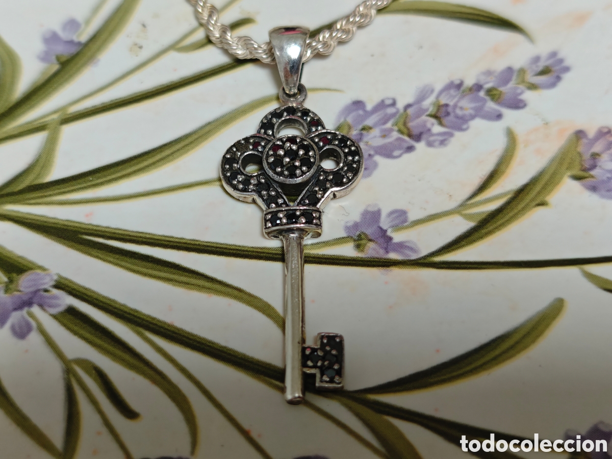 Joyeria: cord&oacute;n y colgante de llave en plata de ley - Foto 12