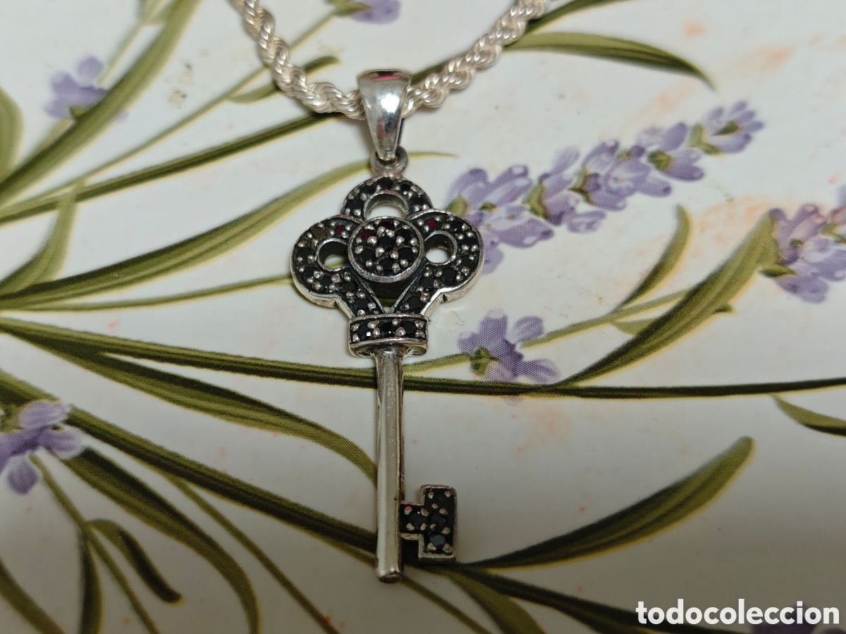 Joyeria: cord&oacute;n y colgante de llave en plata de ley - Foto 13