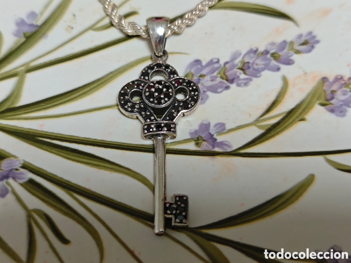 Joyeria: cord&oacute;n y colgante de llave en plata de ley - Foto 14
