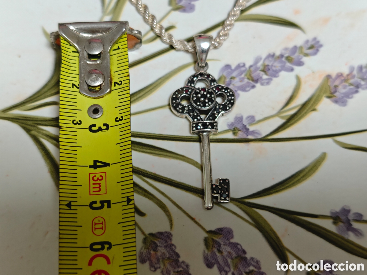 Joyeria: cord&oacute;n y colgante de llave en plata de ley - Foto 15