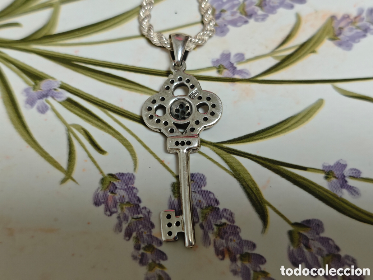 Joyeria: cord&oacute;n y colgante de llave en plata de ley - Foto 16