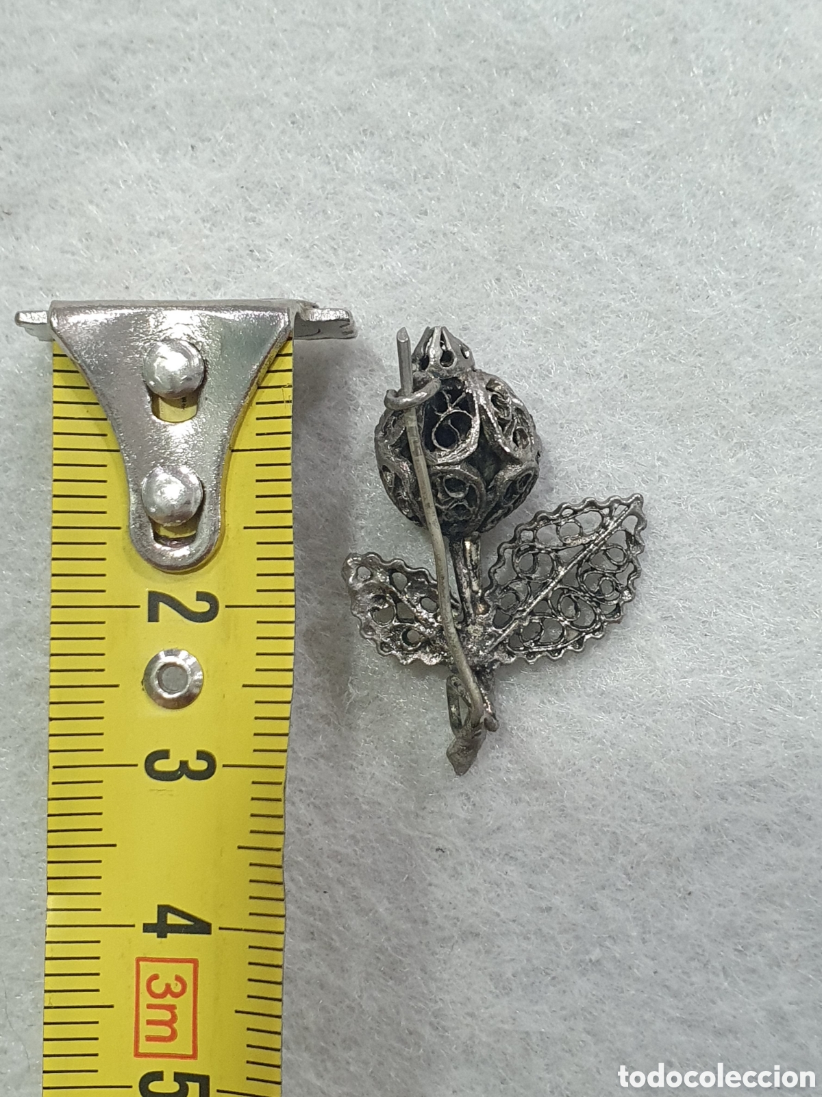 Joyeria: Broche filigrana flor. (L67) - Foto 2