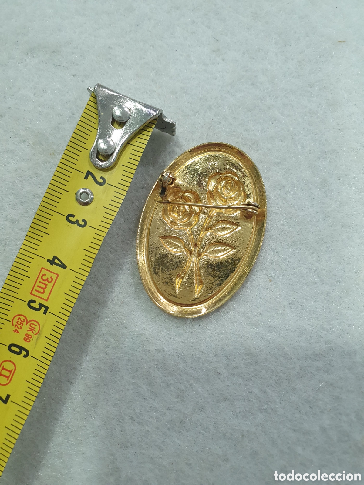 Joyeria: Broche dorado flores. (L67) - Foto 2