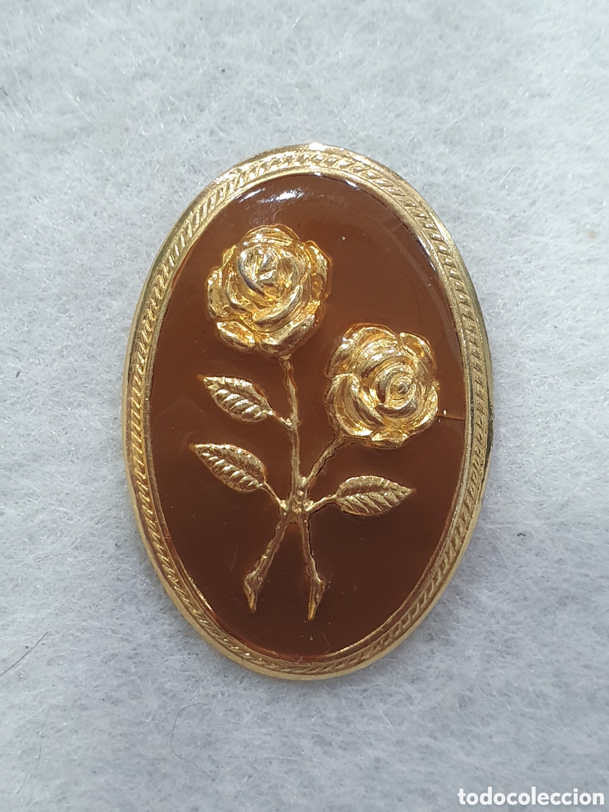 Joyeria: Broche dorado flores. (L67) - Foto 1